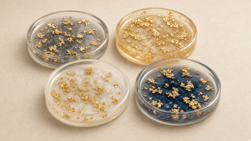 gold leaf coasters